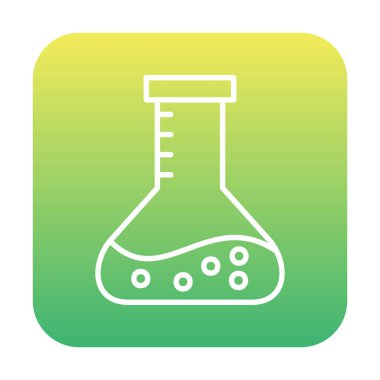 Matara ikonu. Laboratuvar ekipmanları. vektör illüstrasyonu.                     