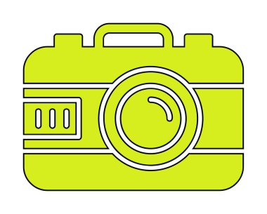 fotoğraf makinesi simgesi, vektör illüstrasyonu 