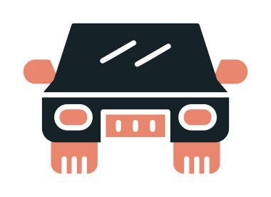 Araba düz simgesi. Vektör çizim 