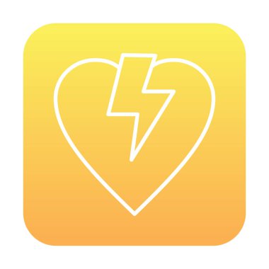 düz Kırık Kalp ikonu vektör çizimi