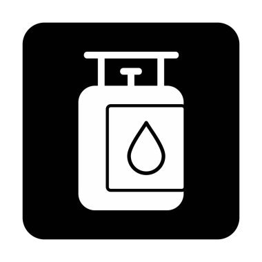 gaz tankı ikonu vektör illüstrasyonu