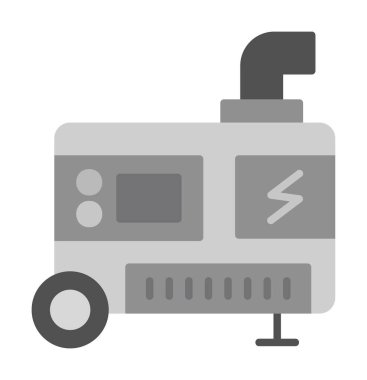 Elektrik Üretici simgesinin vektör çizimi                                        