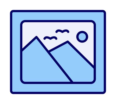 Galeri simgesi, web vektör illüstrasyonu