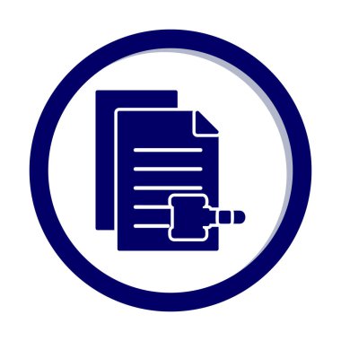 belgelerin vektör çizimi simgesi  