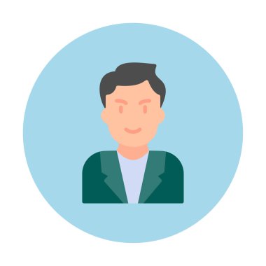 Aday erkekler simgesi, vektör illüstrasyonu 