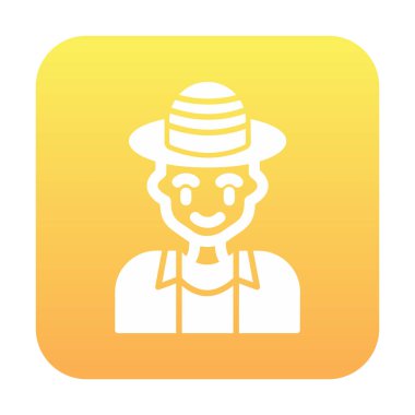 Turist şapkası simgesi, vektör illüstrasyonu 