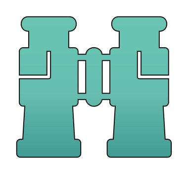 binoküler ikon vektör çizimi