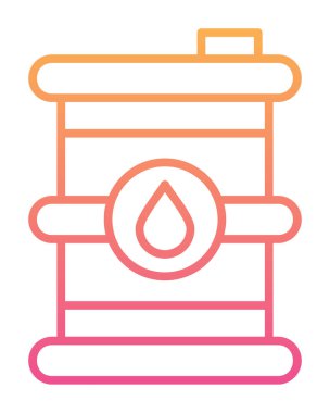 Petrol varil web simgesi, vektör çizim