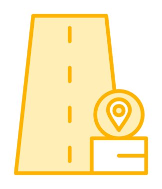 konum pin simgesi, vektör illüstrasyonu basit tasarım