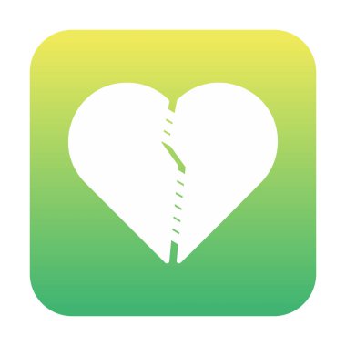 dikişli kalp, vektör çizimi