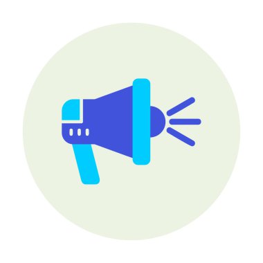 megafon simgesi vektörü web ve mobil tasarımınız için beyaz arkaplanda izole edilmiş, megafon logosu konsepti 