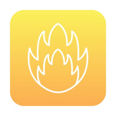 Ateş simgesi tasarımının vektör illüstrasyonu