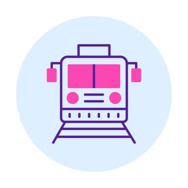 tren vektör simgesi modern basit illüstrasyon