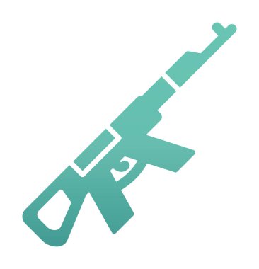 Ak47 simge vektör illüstrasyonu