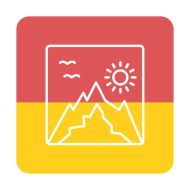 fotoğraf simgesi vektör illüstrasyonu