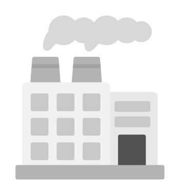 Factory icon, vector illustration simple design