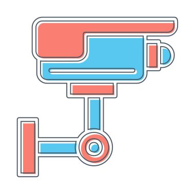 ccTV kamerasının vektör illüstrasyonu 