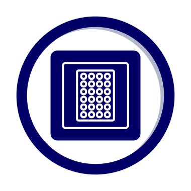 Nikotin Yaması ikon vektör illüstrasyon tasarımı