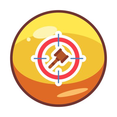 hedef simge, vektör illüstrasyonu basit tasarım