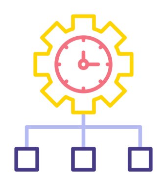 vector illustration of Time Management modern icon                       