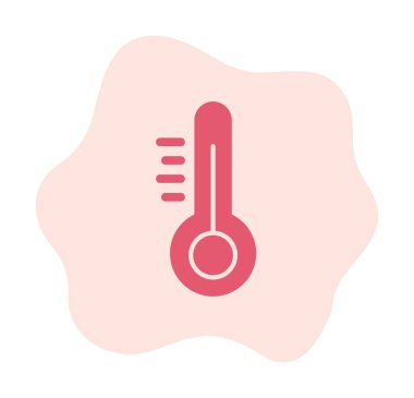 Modern termometre simgesinin vektör çizimi 