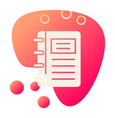 Not defteri web simge vektör çizim