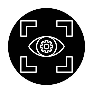 Göz vektör ikonu tasarım şablonu. Görüş konsepti                   