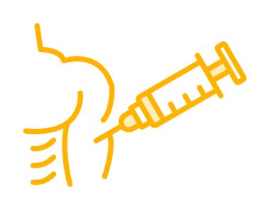 Aşılama web simgesi, vektör illüstrasyonu