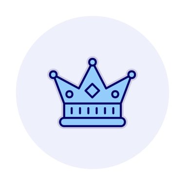 Taç. Web simgesi basit illüstrasyon tasarımı