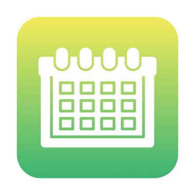 Takvim simgesi vektör illüstrasyonu