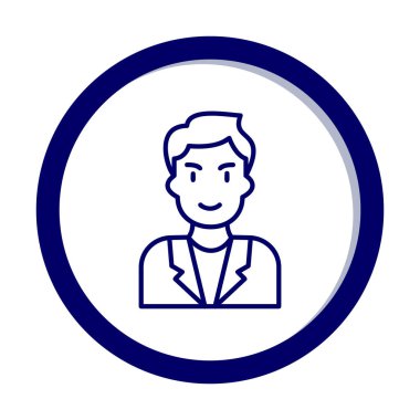 Aday erkekler simgesi, vektör illüstrasyonu 