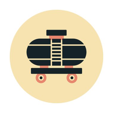 Tren, vagon nakliye ikonları. Kargo için lojistik resimler