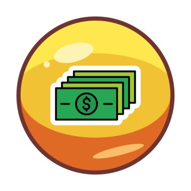 para düz simgesi, vektör illüstrasyonu