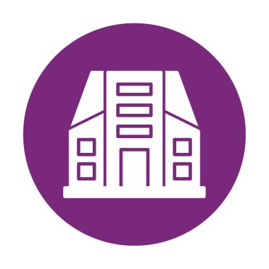 Şehir İnşa Ağı simgesi, vektör illüstrasyonu