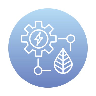 eko enerji simgesi, vektör illüstrasyonu basit tasarım