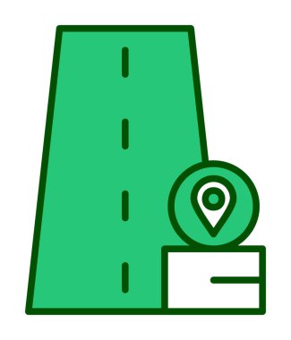 konum pin simgesi, vektör illüstrasyonu basit tasarım