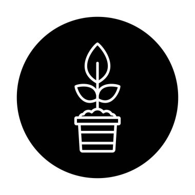  demlik vektör illüstrasyon tasarımında düz bitki