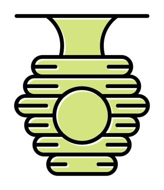 Arı kovanı simgesi vektör illüstrasyonu