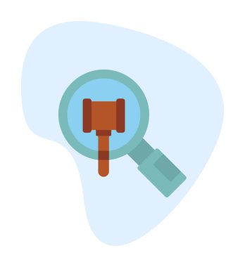 Büyütücü cam çizgi simgesi, arama konsepti