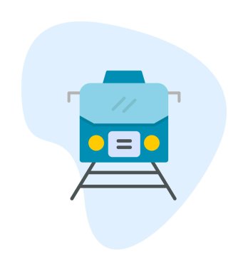 tren vektör simgesi modern basit illüstrasyon