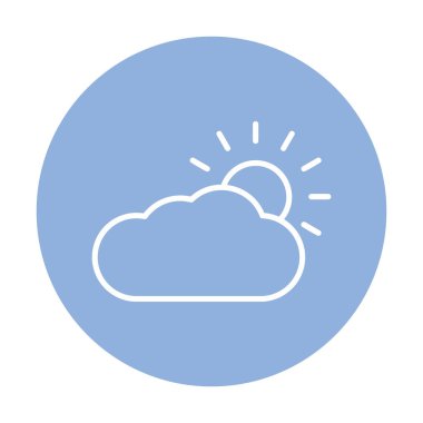 Hava durumu simgesi, vektör illüstrasyonu 