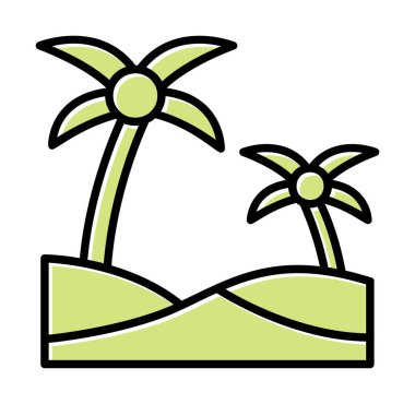 plaj simgesi vektörü beyaz arkaplanda izole edildi