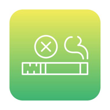 Basit Tütün Günü simgesi, vektör illüstrasyonu