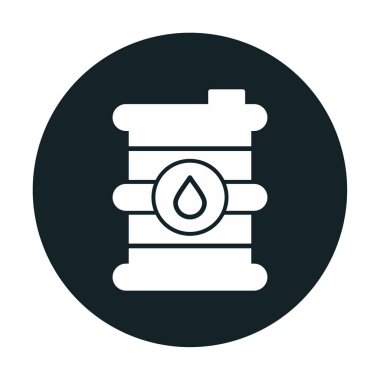 Petrol varil web simgesi, vektör çizim