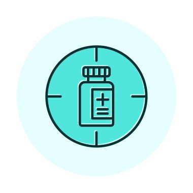 hedef simge, vektör illüstrasyonu basit tasarım