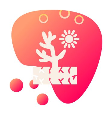 Mercan simgesi vektör illüstrasyonu