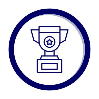 kupa simgesi, vektör çizimi