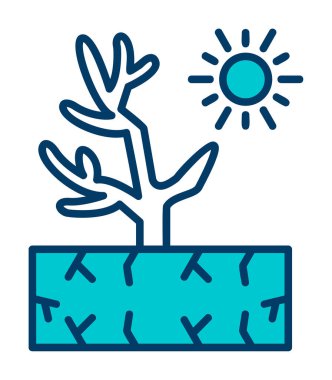 Mercan simgesi vektör illüstrasyonu