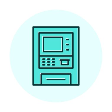 atm simge vektör illüstrasyonu 