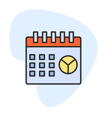 Barış Günü takvim sayfası simgesi, vektör illüstrasyonu